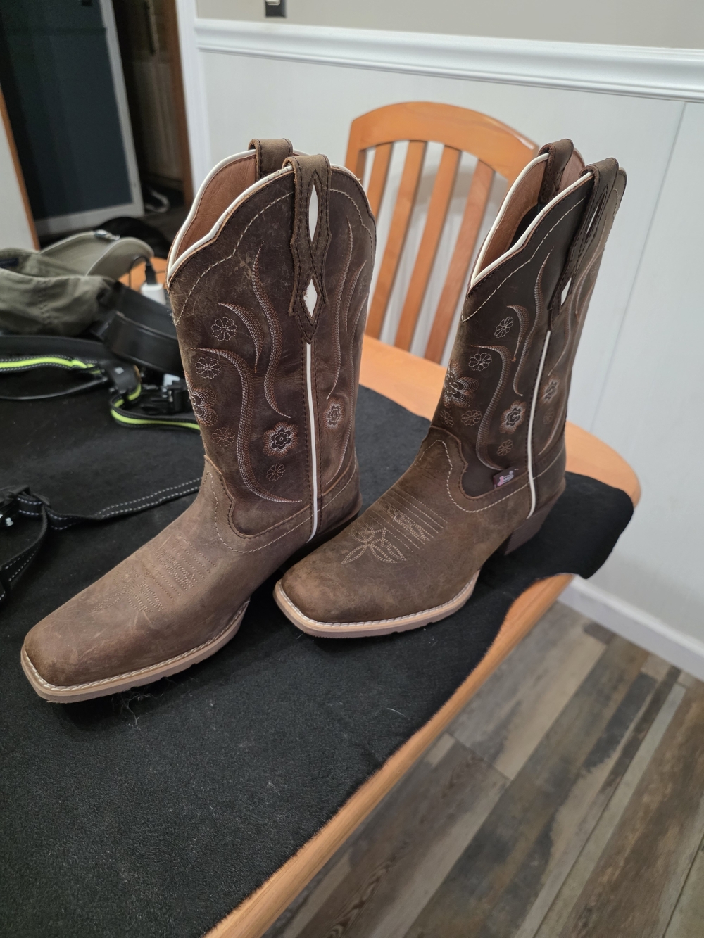 Men's Brown Western Leather Cowboy Boots